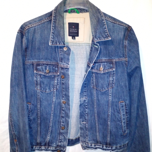 Tommy Hilfiger indigo men's premium denim jacket L